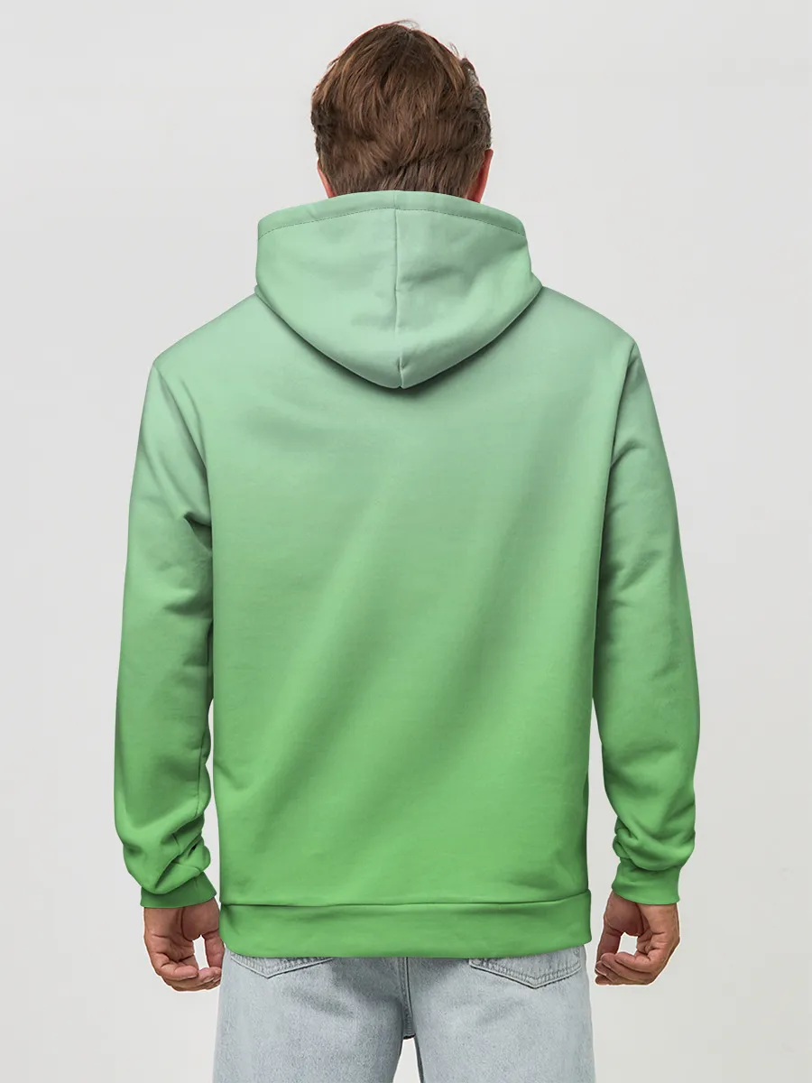 Худи мужской база хлопок / Peacefull green