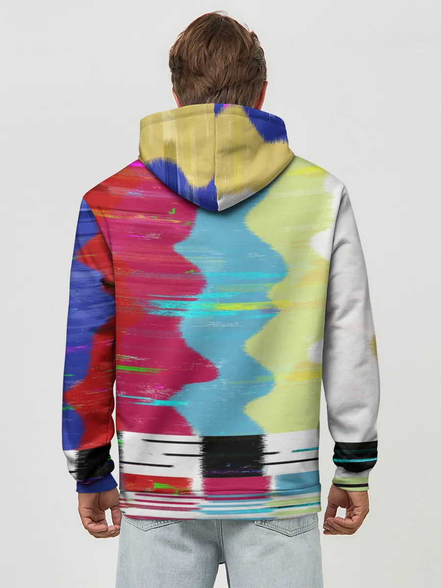 Худи мужской база хлопок / TV glitch