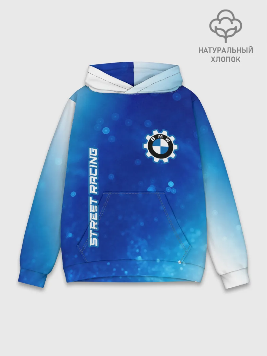 Худи мужской база хлопок / БМВ - Racing