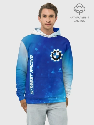 Худи мужской база хлопок / БМВ - Racing