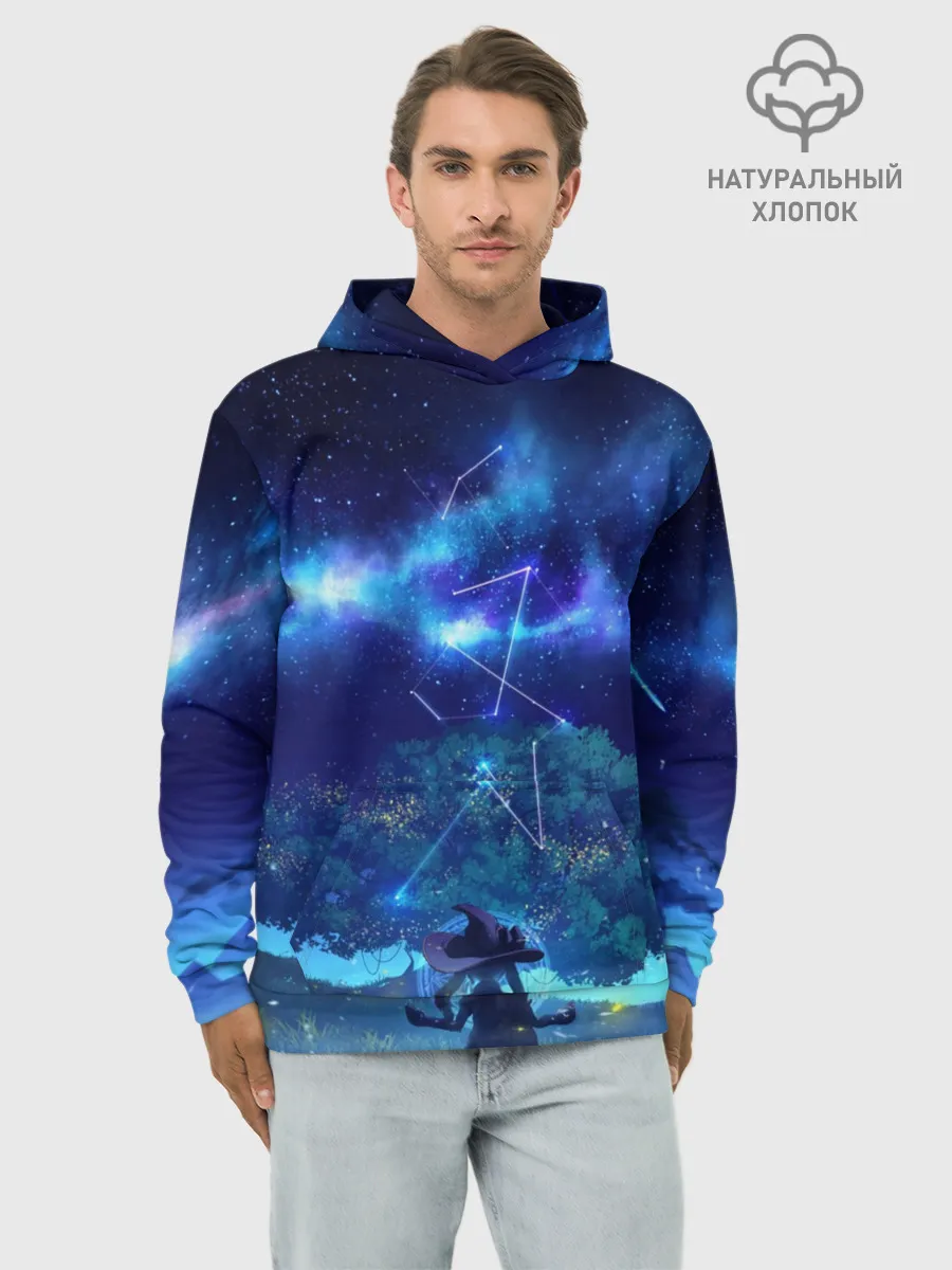 Худи мужской база хлопок / MONA GENSHIN IMPACT