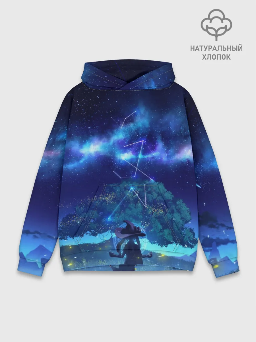 Худи мужской база хлопок / MONA GENSHIN IMPACT