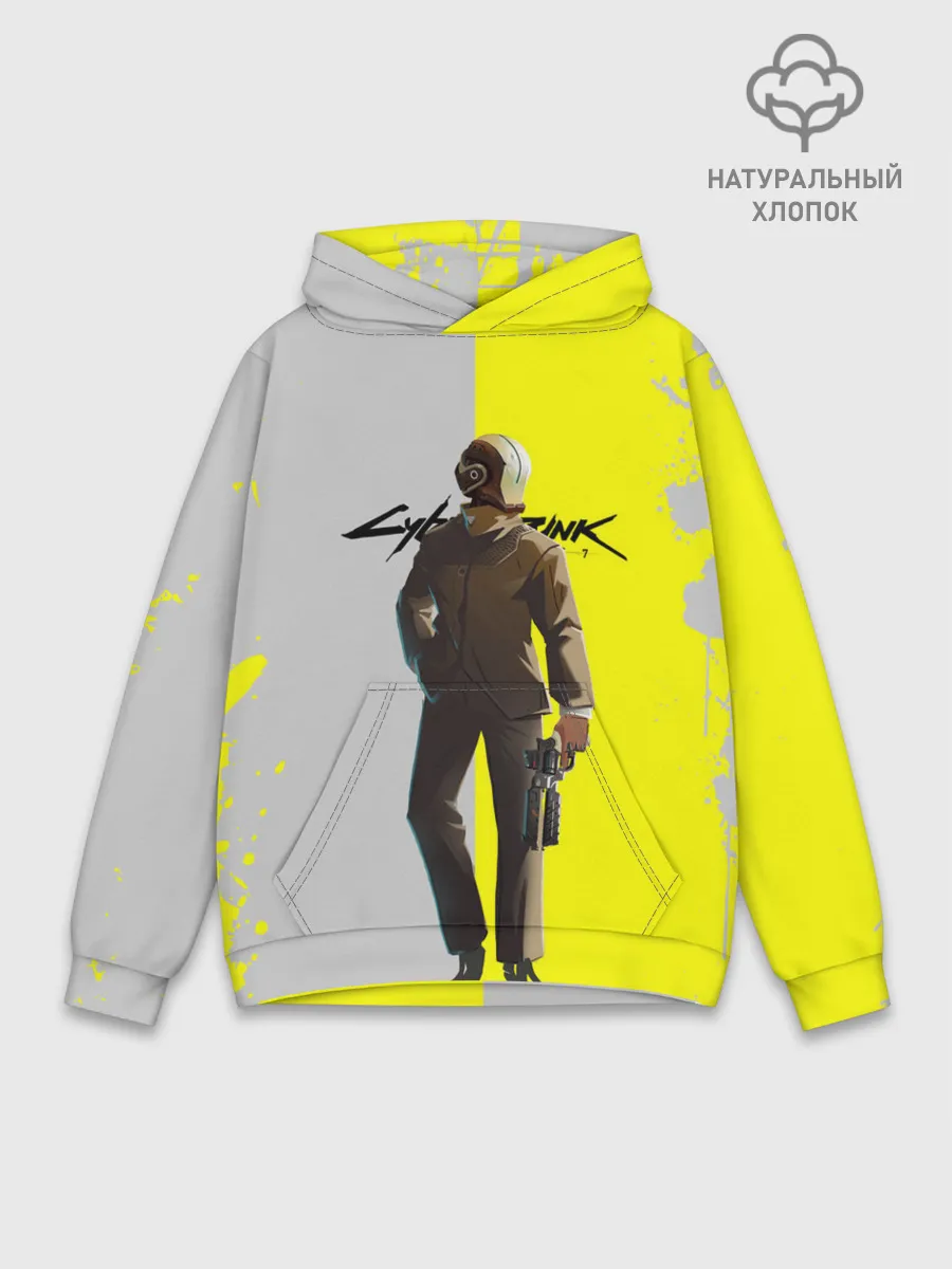 Худи мужской база хлопок / CYBERPUNK 2077 | КИБЕРПАНК