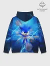 Худи мужской база хлопок / SONIC | СИНИЙ ЁЖ