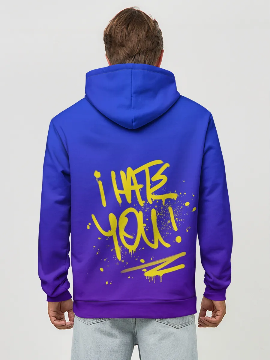 Худи мужской база хлопок / Вандал Арт - СЛАДКИЙ градиент