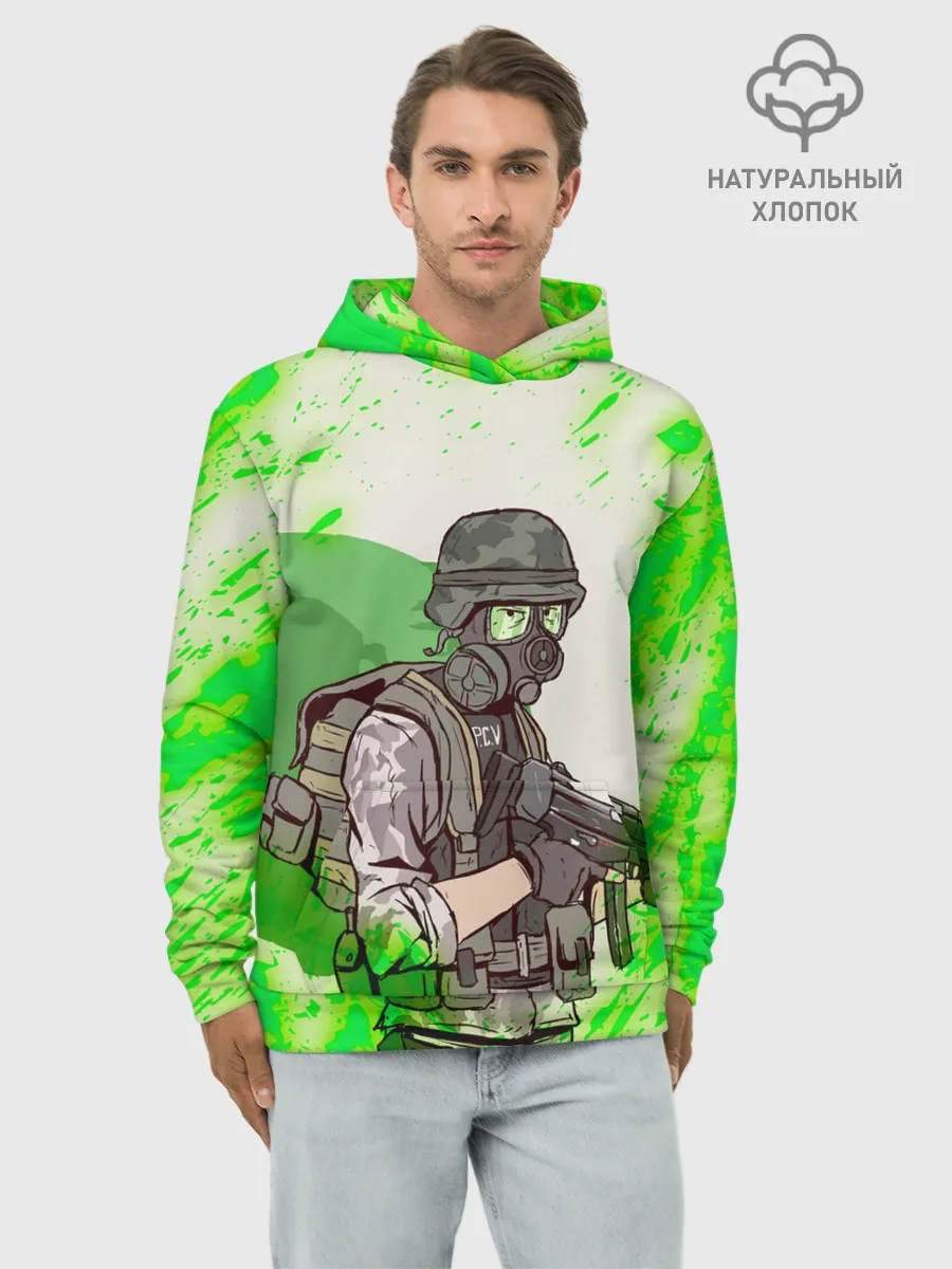 Худи мужской база хлопок / Opposing Force | HL