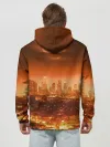 Худи мужской база хлопок / Закат в Нью Йорке