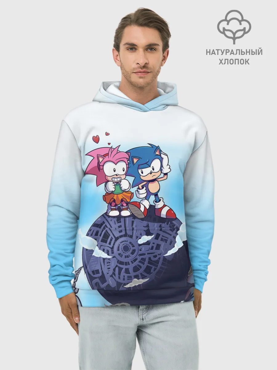 Худи мужской база хлопок / SONIC | AMY ROSE