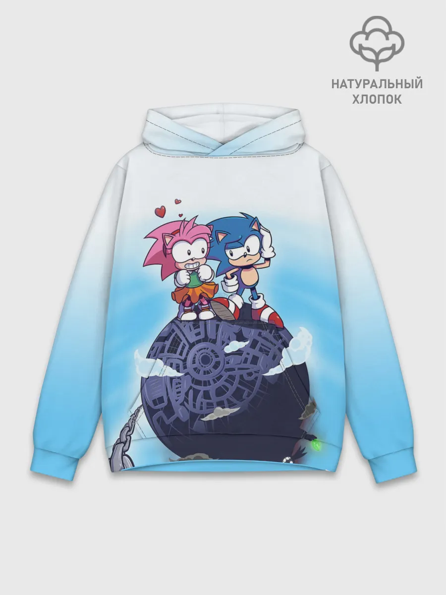 Худи мужской база хлопок / SONIC | AMY ROSE