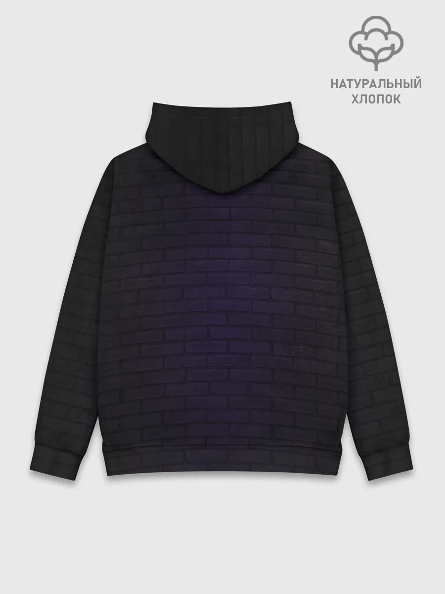 Худи мужской база хлопок / UNDERTALE PURPLE HEART