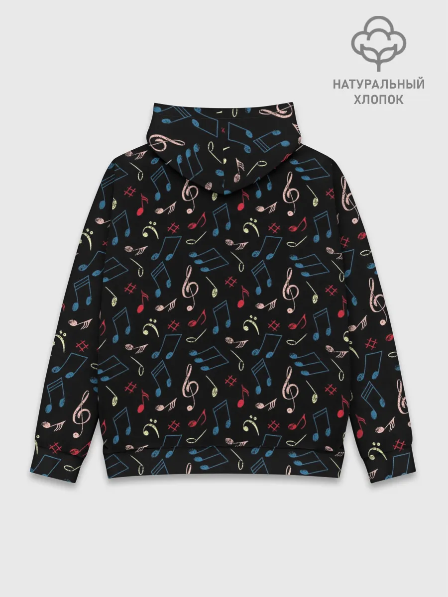 Худи мужской база хлопок / Ноты паттерн