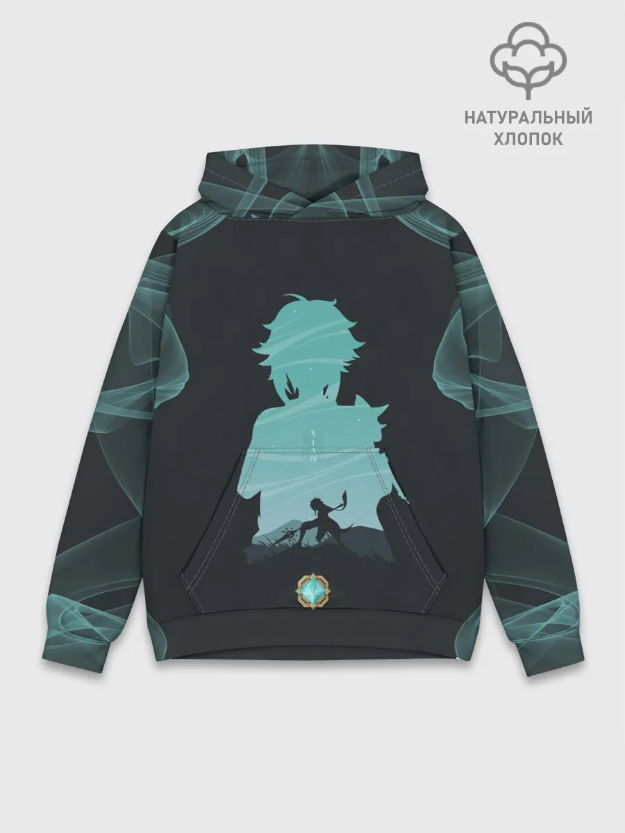 Худи мужской база хлопок / XIAO | СЯО | ГЕНШИН