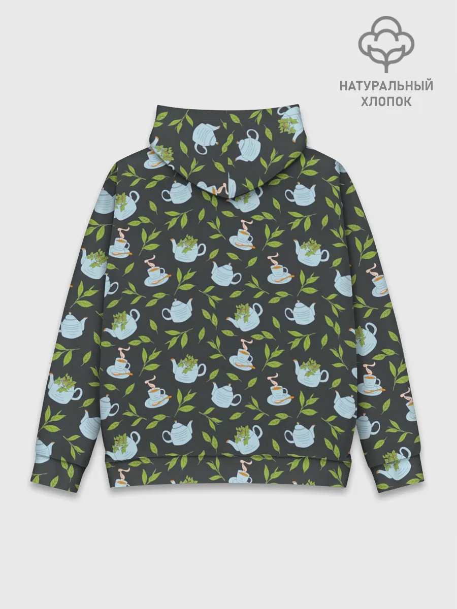 Худи мужской база хлопок / Чай с мятой