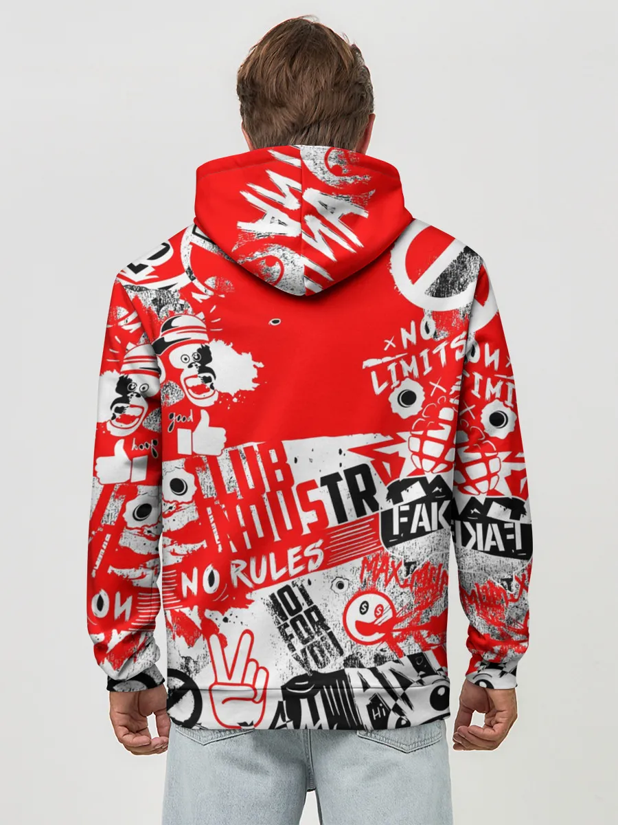 Худи мужской база хлопок / Crazy