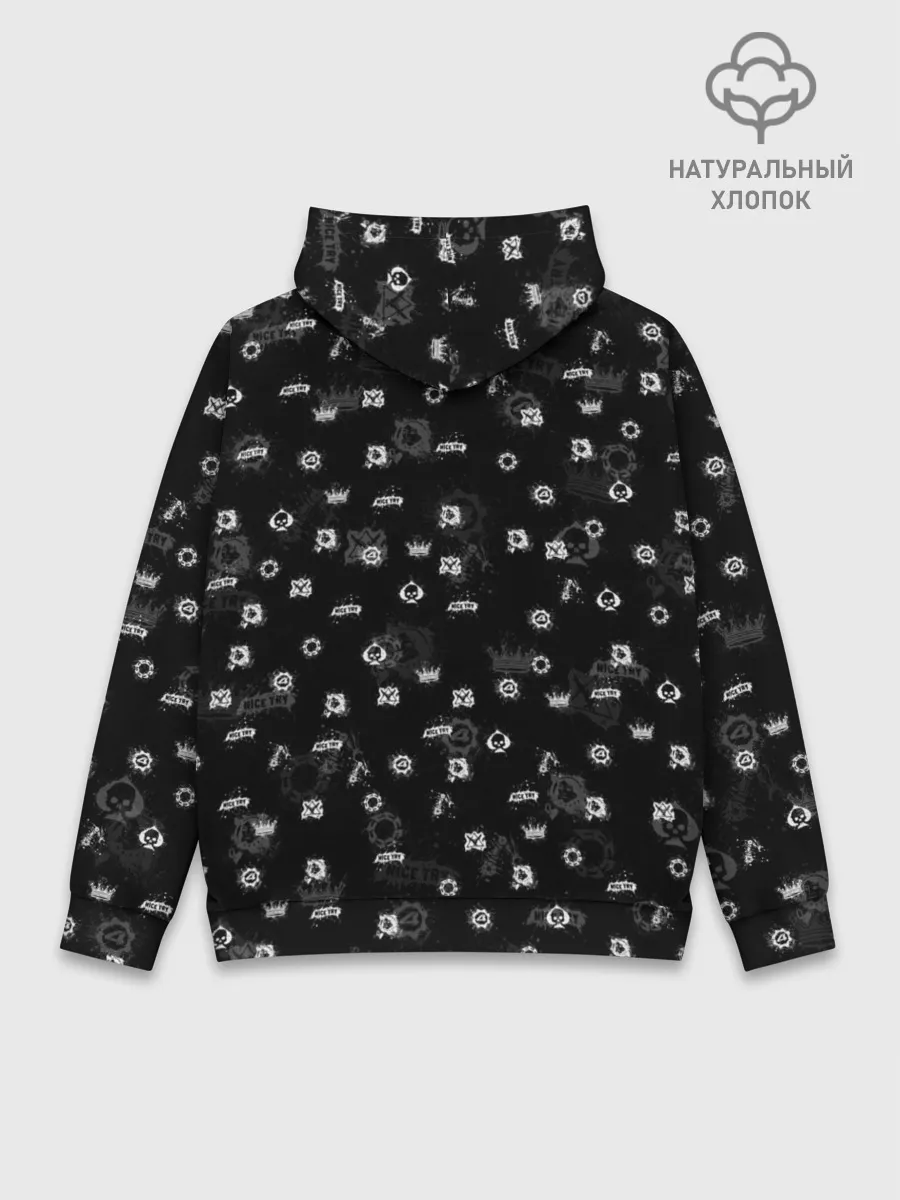 Худи мужской база хлопок / GEARS OF WAR | ПАТТЕРН | ШЕСТЕРЕНКИ