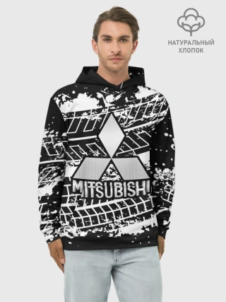 Худи мужской база хлопок / MITSUBISHI СЛЕДЫ ШИН