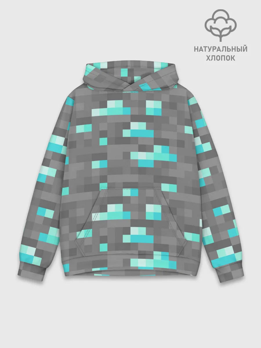 Худи мужской база хлопок / Алмазы