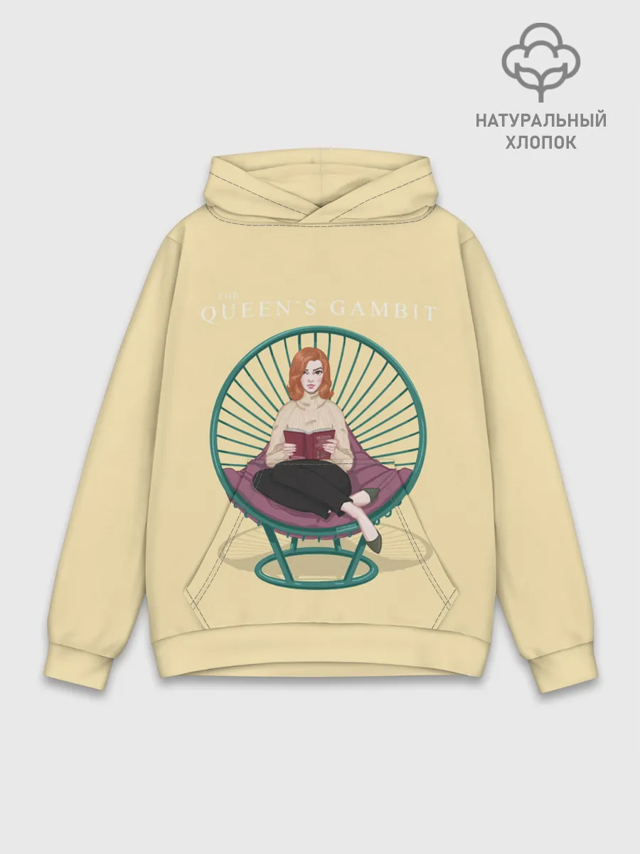 Худи мужской база хлопок / Королева на троне