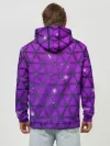 Худи мужской база хлопок / Фиолетовые треугольники