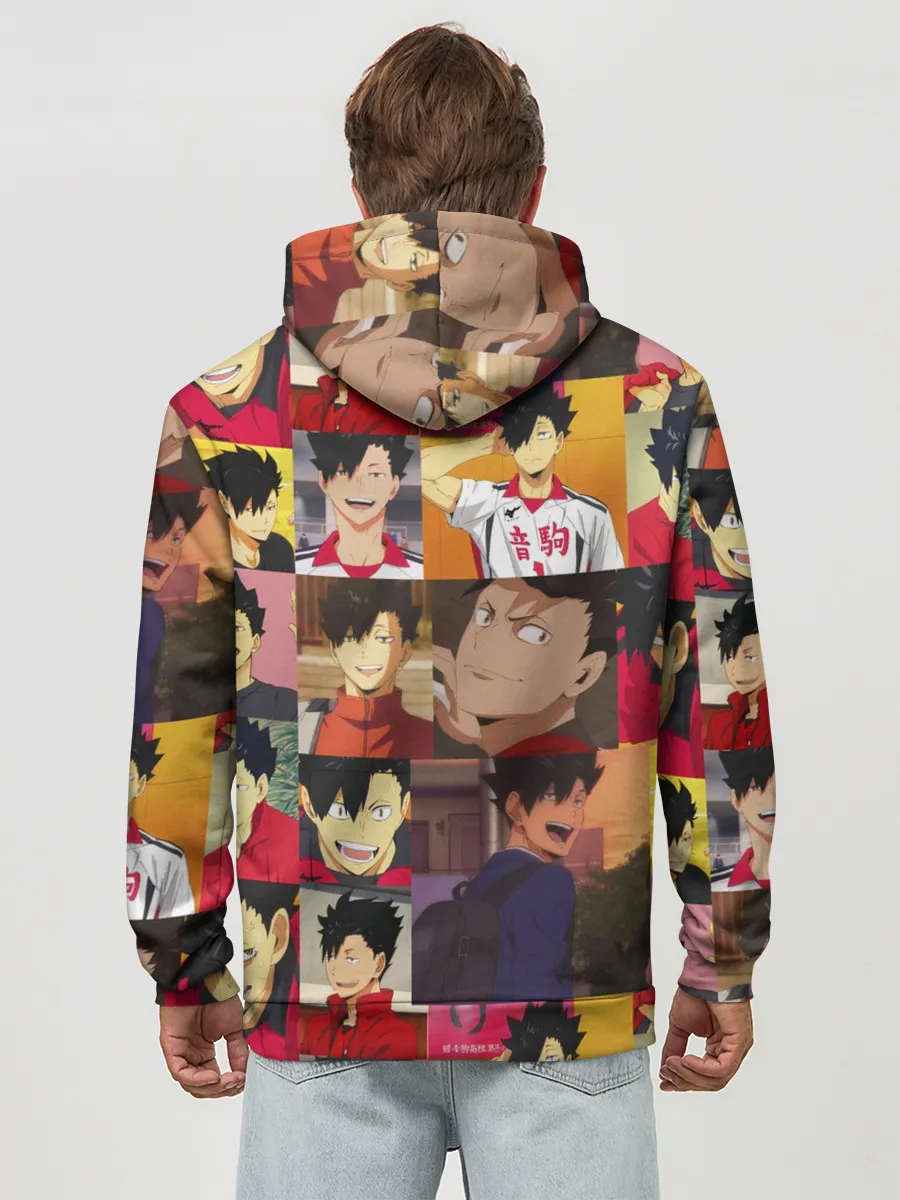 Худи мужской база хлопок / КУРОО ТЕЦУРО / TETSURO