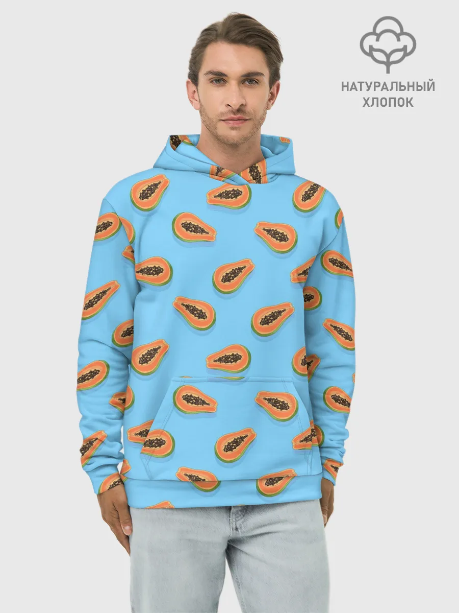 Худи мужской база хлопок / Папайа паттерн