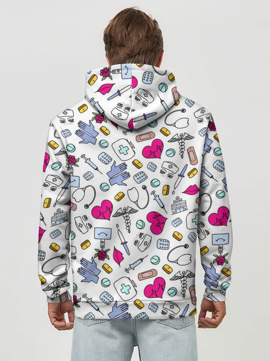 Худи мужской база хлопок / Медицинский паттерн