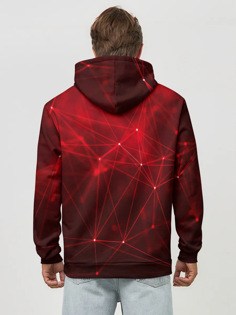 Худи мужской база хлопок / Собака в стиле KISS