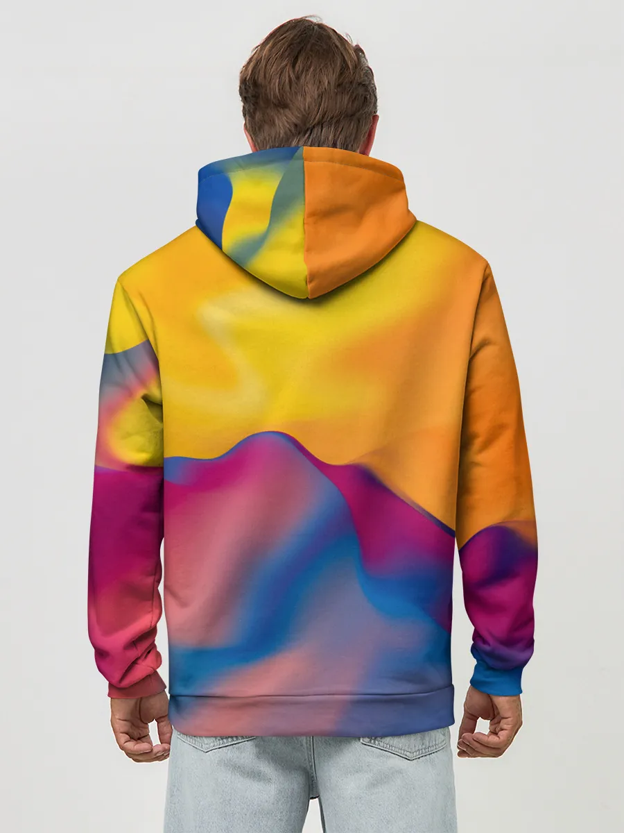 Худи мужской база хлопок / Собака с молнией