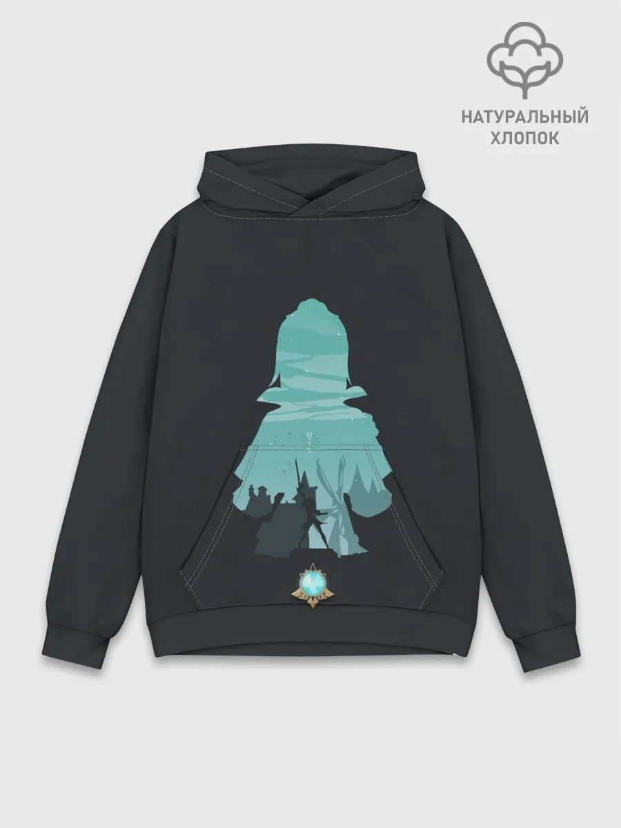 Худи мужской база хлопок / КЭ ЦИНЬ | KEQINQ | ГЕНШИН