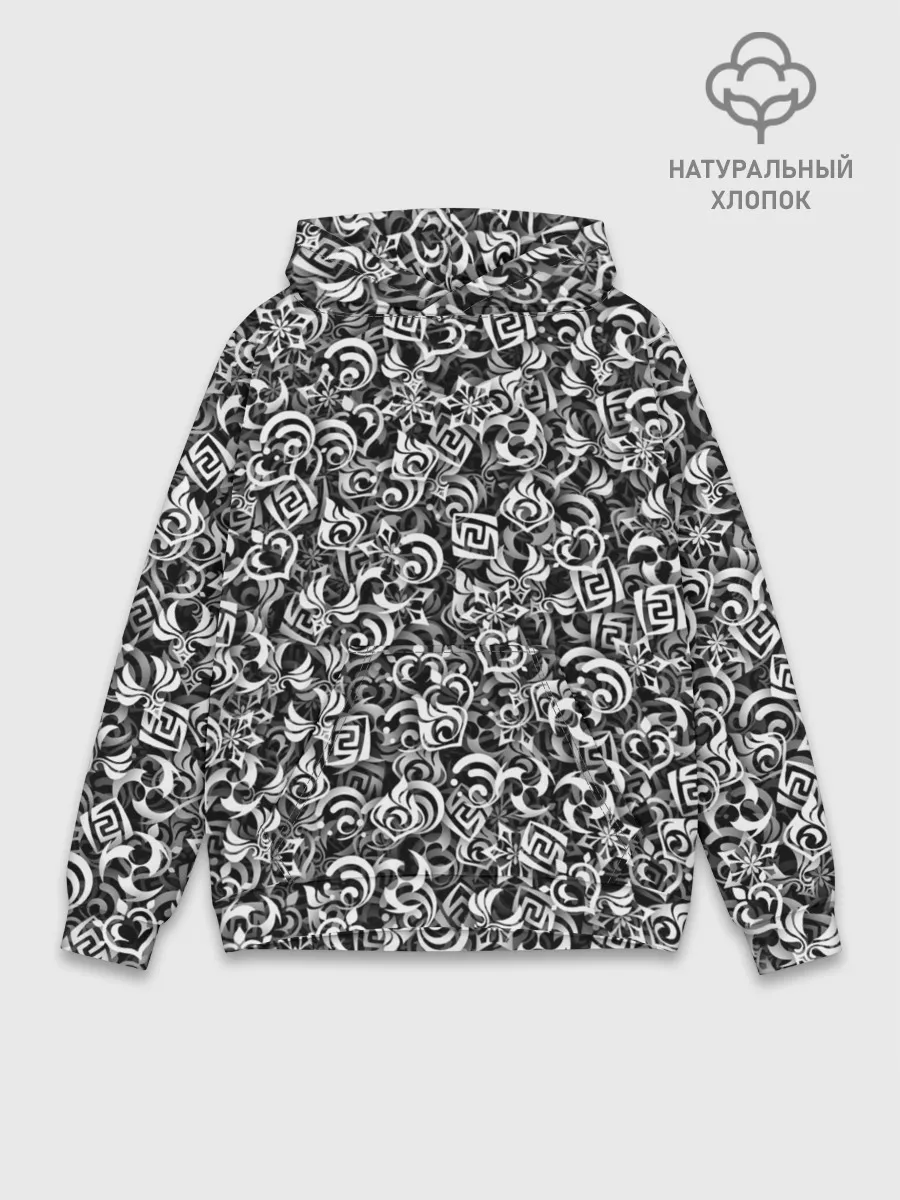 Худи мужской база хлопок / Genshin impact elements