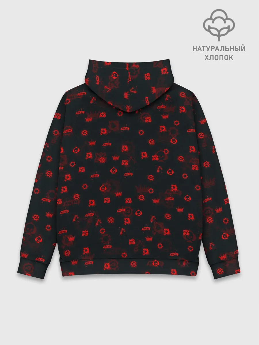 Худи мужской база хлопок / ПАТТЕРН | ШЕСТЕРЕНКИ