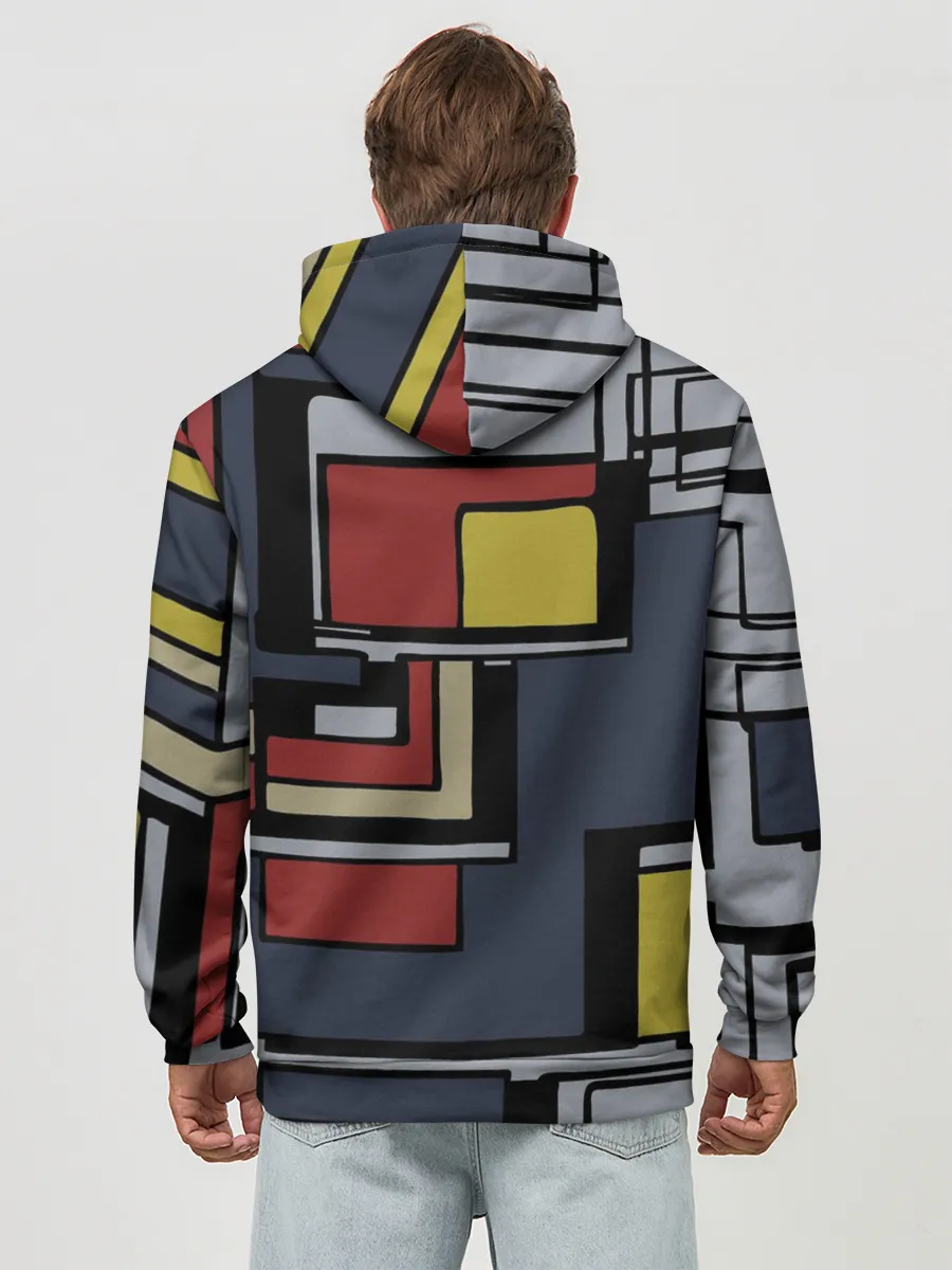 Худи мужской база хлопок / Геометрия