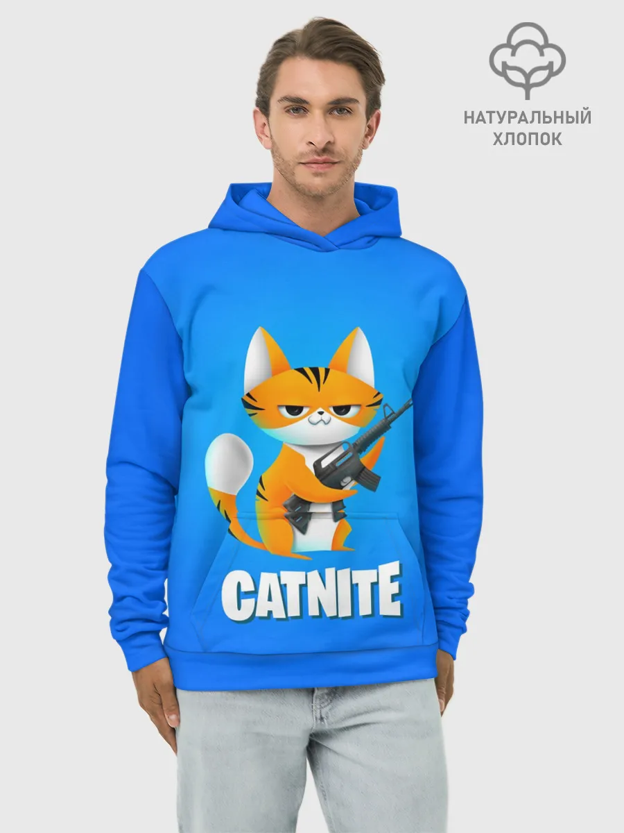 Худи мужской база хлопок / Catnite