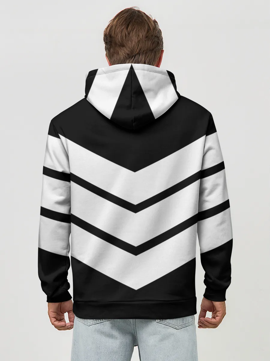 Худи мужской база хлопок / Три полоски