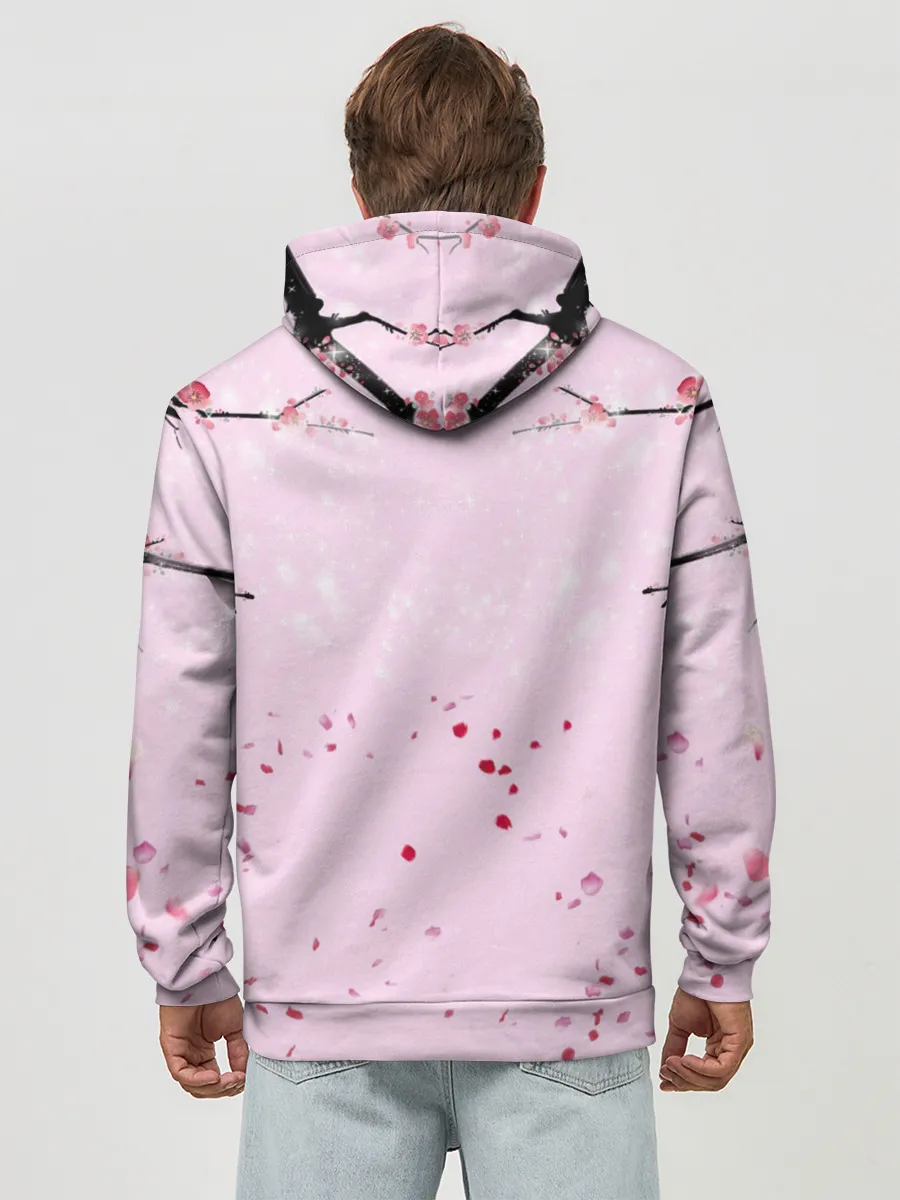 Худи мужской база хлопок / Аниме Объятия Любовь Пара