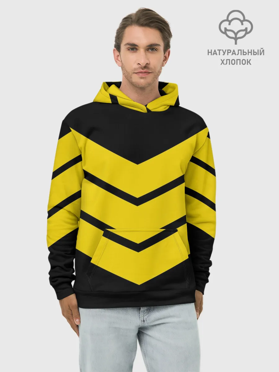 Худи мужской база хлопок / Три полоски