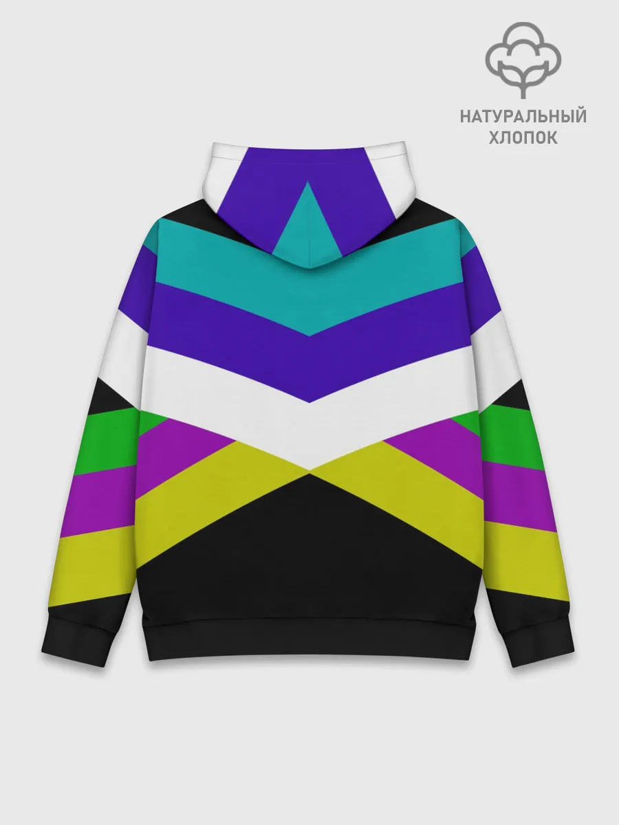 Худи мужской база хлопок / Полосы