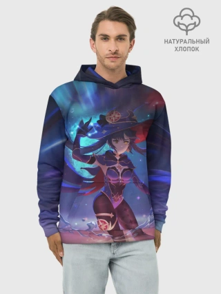 Худи мужской база хлопок / Mona | Genshin Impact | Геншин Импакт