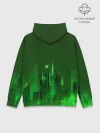 Худи мужской база хлопок / Зеленый город