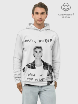 Худи мужской база хлопок / JUSTIN BIEBER