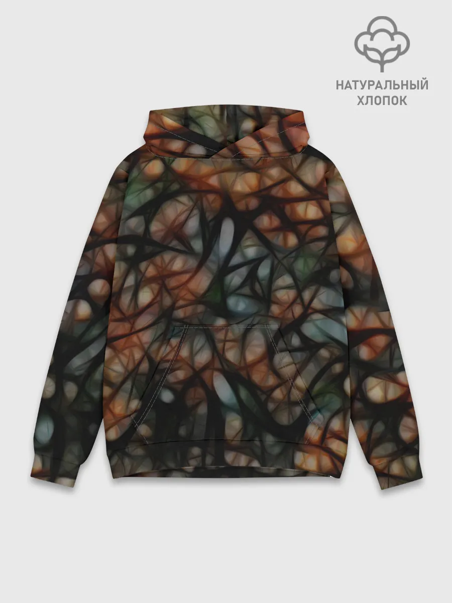 Худи мужской база хлопок / Мраморная паутинка