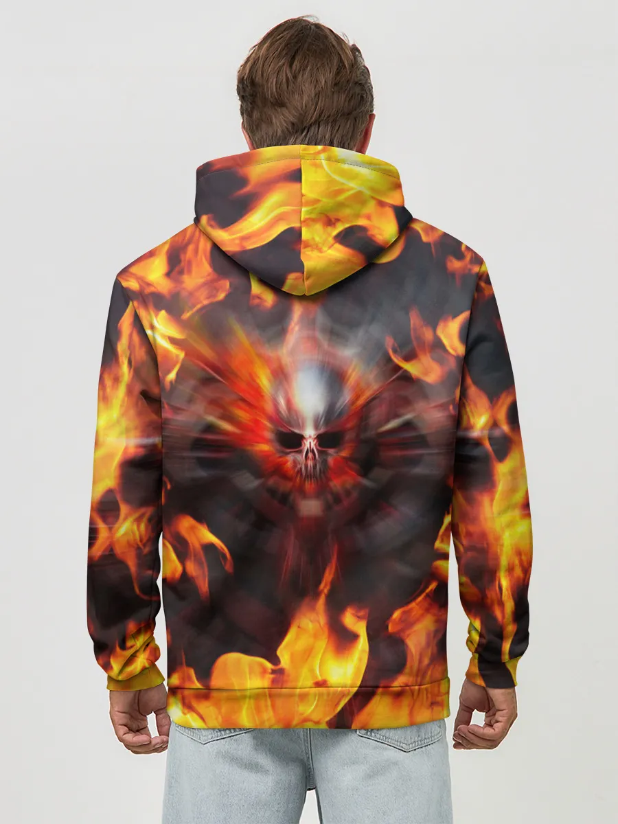 Худи мужской база хлопок / FIRE GEARS OF WAR | ПОСТЕР В ОГНЕ