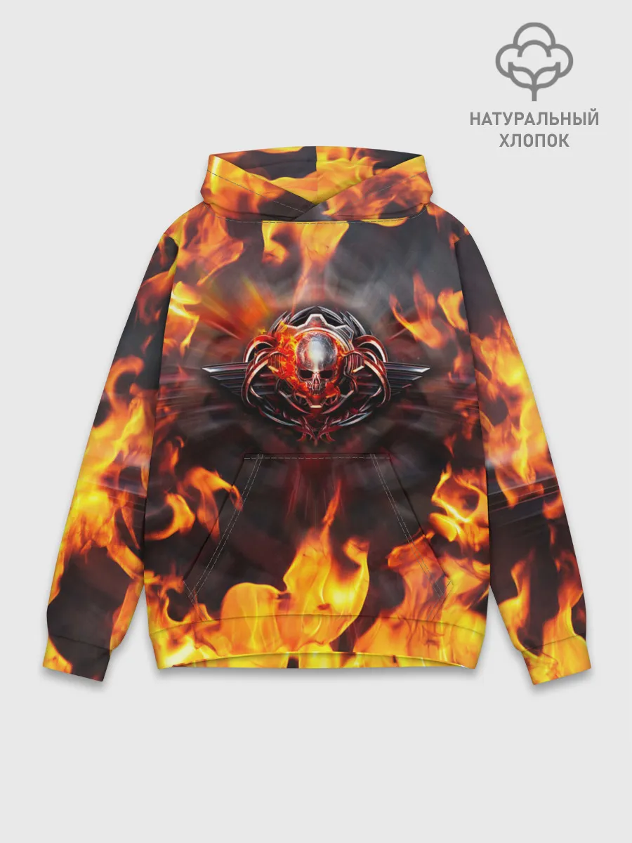 Худи мужской база хлопок / FIRE GEARS OF WAR | ПОСТЕР В ОГНЕ