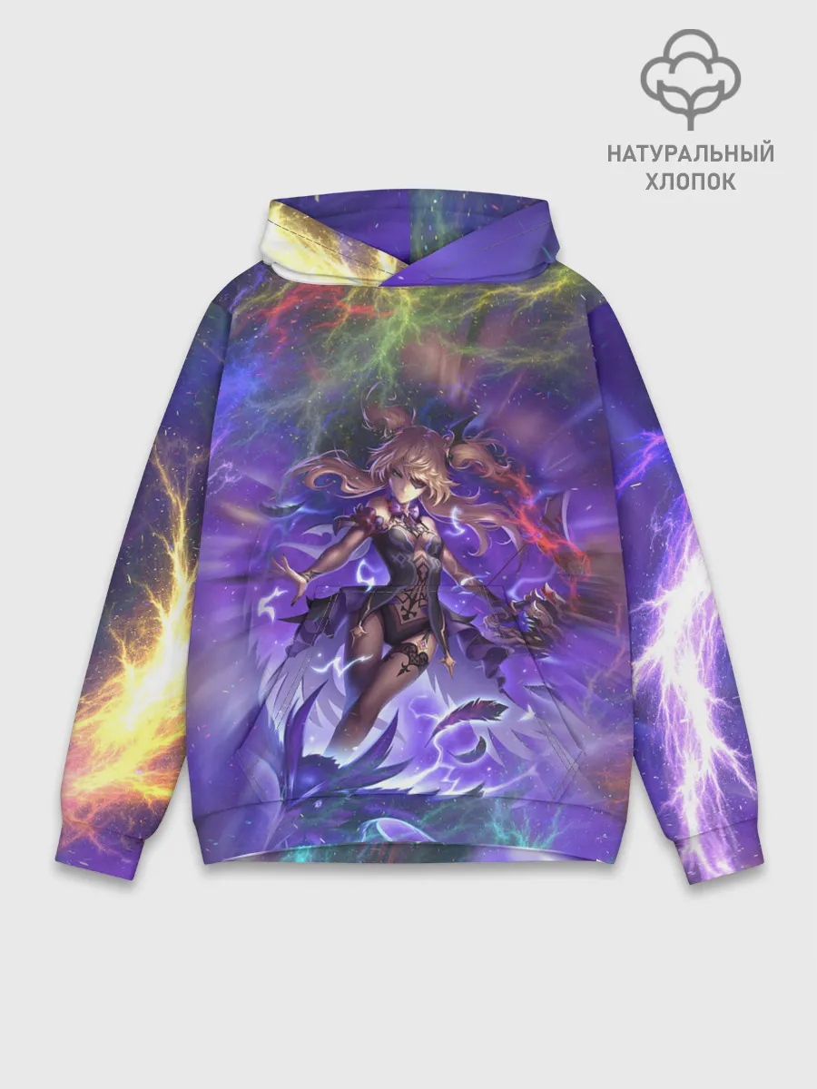 Худи мужской база хлопок / Ифрит | Геншин Импакт