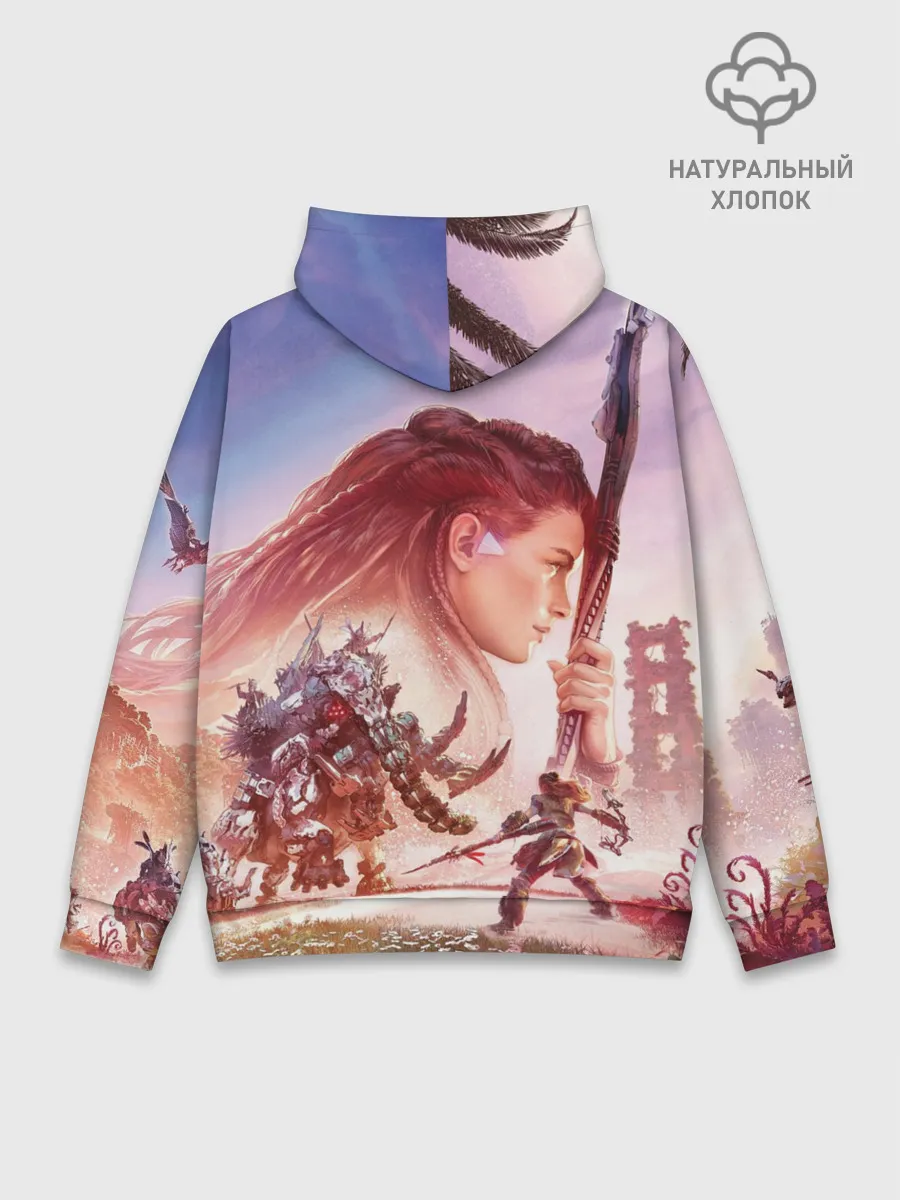 Худи мужской база хлопок / Элой Horizon Forbidden West DE