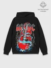 Худи мужской база хлопок / AC/DC гитара