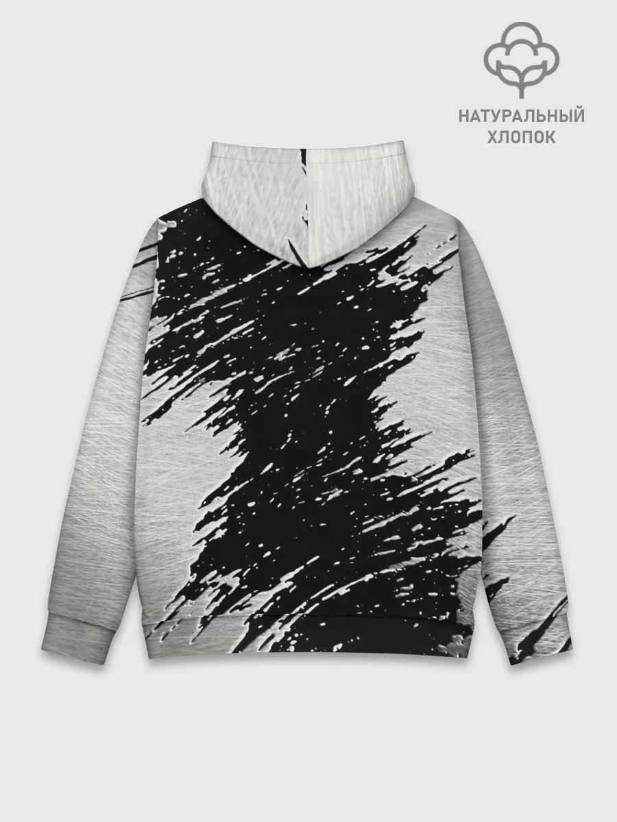 Худи мужской база хлопок / THE WITCHER LOGO STEEL