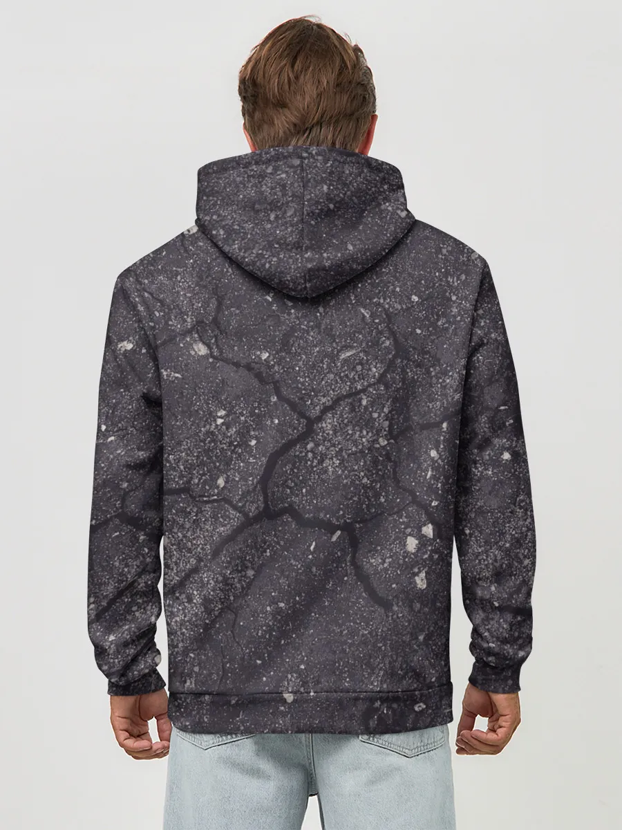 Худи мужской база хлопок / трещина/разлом