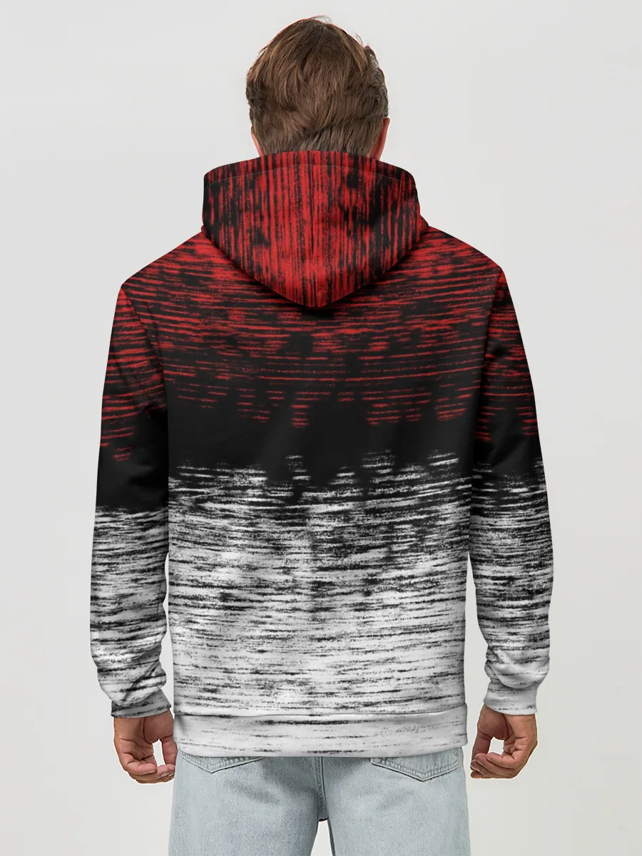 Худи мужской база хлопок / Renault Duster | полосы гранж