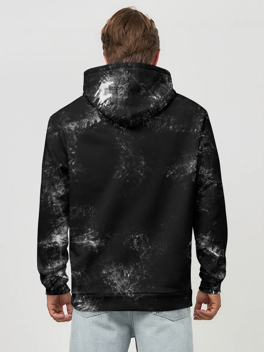 Худи мужской база хлопок / Renault Duster | черный уголь